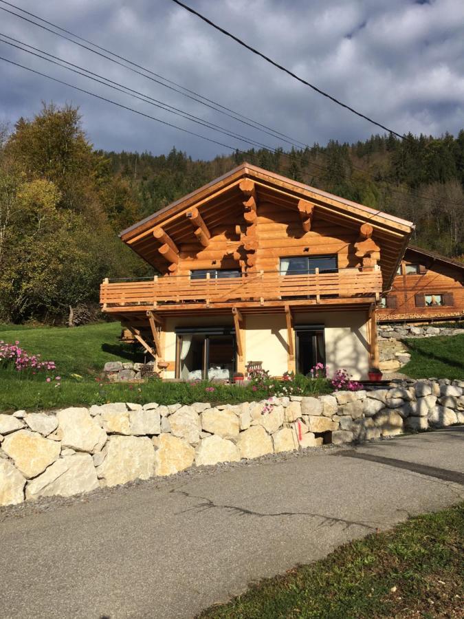 Chalet Anzac Chalet 5 Etoiles En Rondins Tout Neuf Unique Dans Les Aravis Les Villards-sur-Thones Экстерьер фото