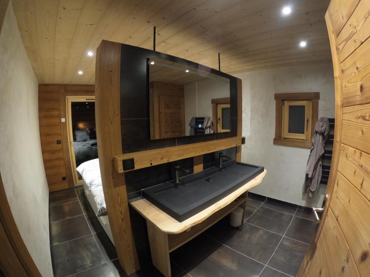 Chalet Anzac Chalet 5 Etoiles En Rondins Tout Neuf Unique Dans Les Aravis Les Villards-sur-Thones Экстерьер фото
