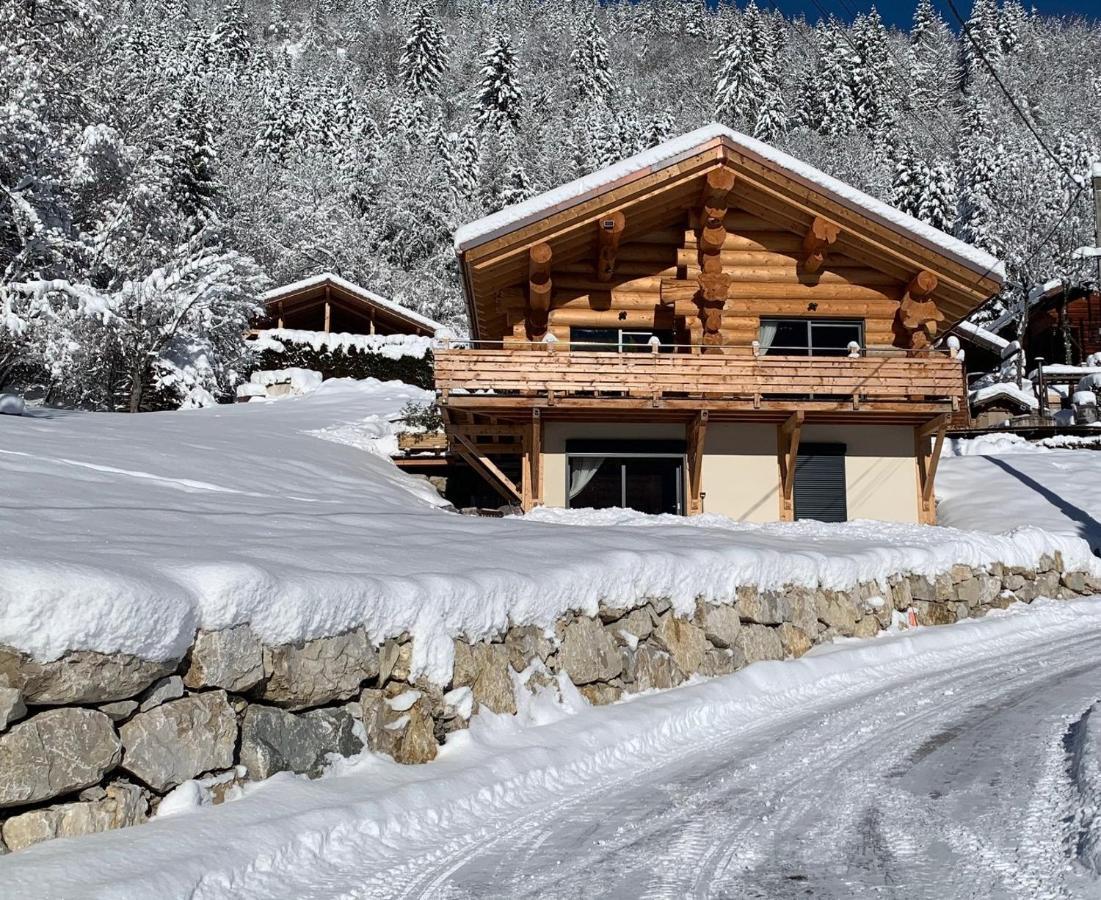 Chalet Anzac Chalet 5 Etoiles En Rondins Tout Neuf Unique Dans Les Aravis Les Villards-sur-Thones Экстерьер фото